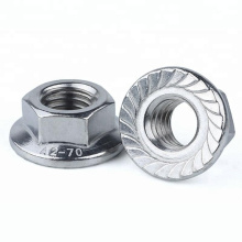 DIN6923 stainless steel hexagon flange nut M16